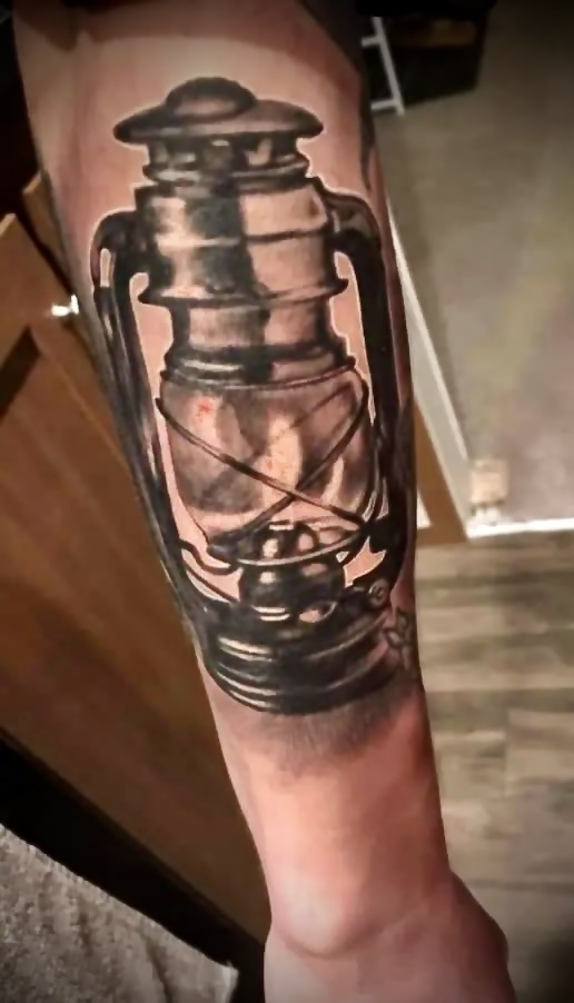 Black and gray tattoo work by Michael