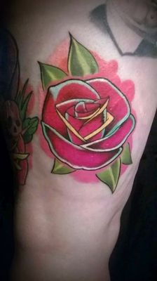 Color tattoo work by Michael