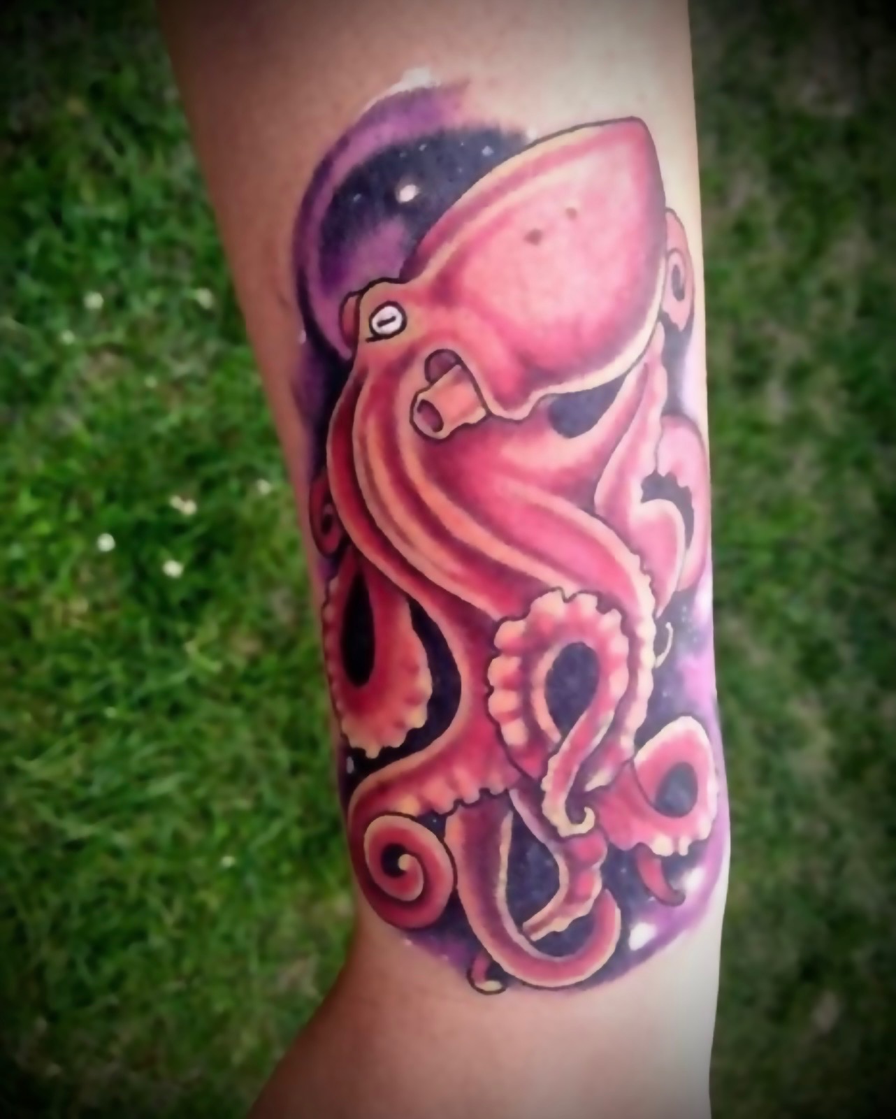Color tattoo work by Michael
