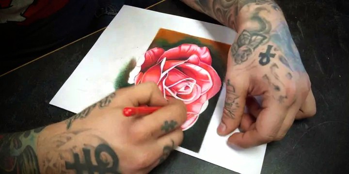 Color tattoo work by Michael