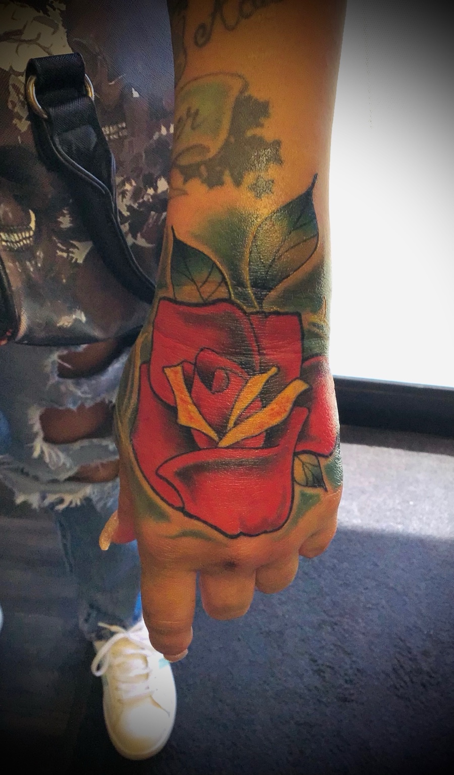 Color tattoo work by Michael